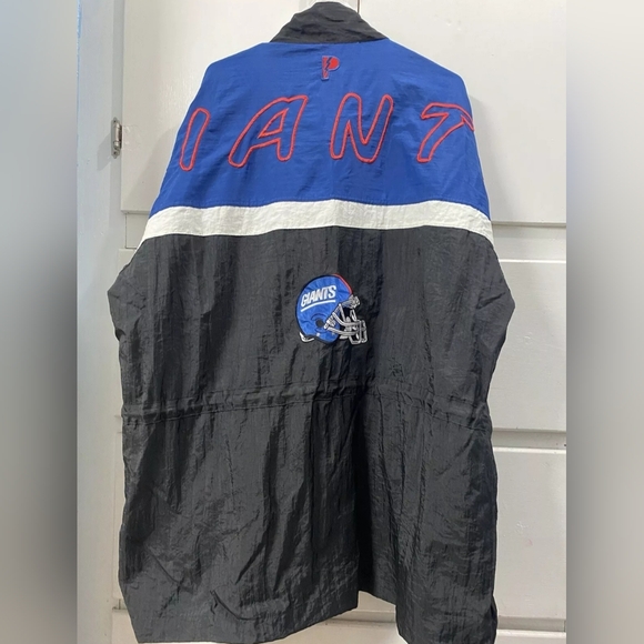 New York Giants Jacket Dro Layer Mens XL Blue Red NFL Full Zip Windbreaker - Picture 7 of 7